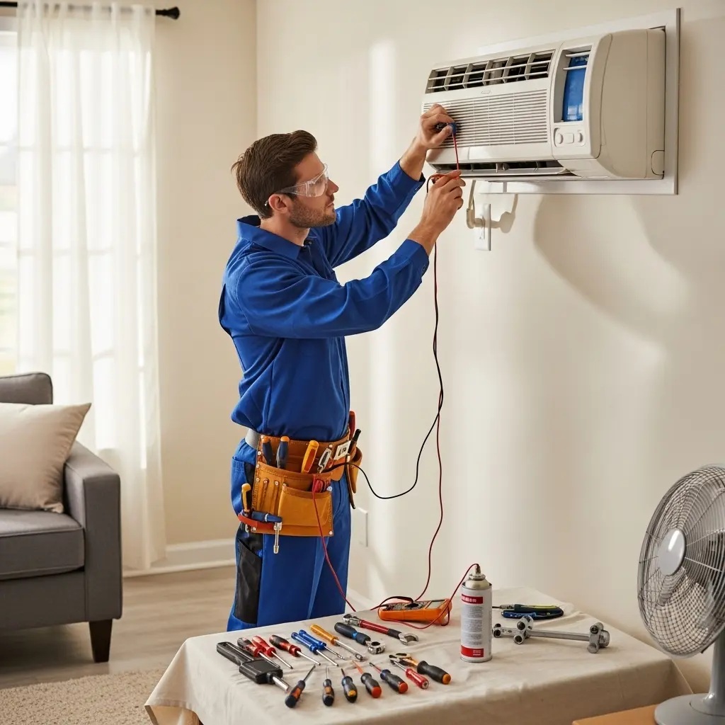 Çubuk Grundig Grundig klima gaz dolumu ve bakım – Enerji verimliliği artırıldı. - Teknik servis örneği
